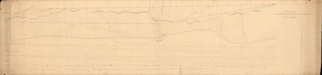 "Situationsplan von der Wittgensteiner Strase" (1833) (HStAM, Best. Karten, Nr. P II 10541)