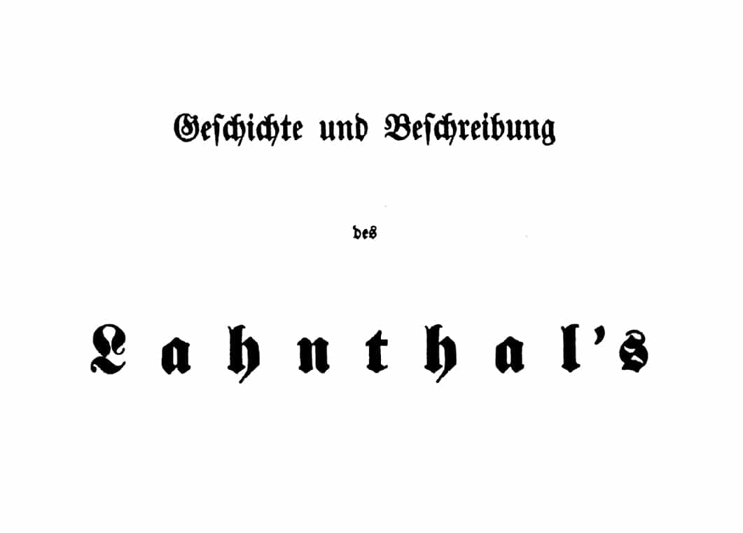 Katharina Schweitzer: Geschichte und Beschreibung des Lahntal's (1855)